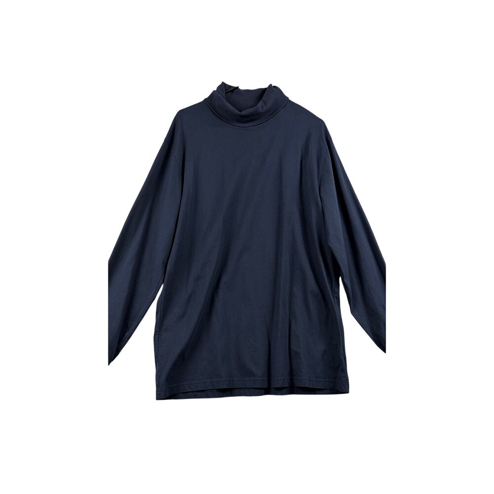 L.L.Bean Men’s Long Sleeve Turtleneck – Navy – Size Large Tall